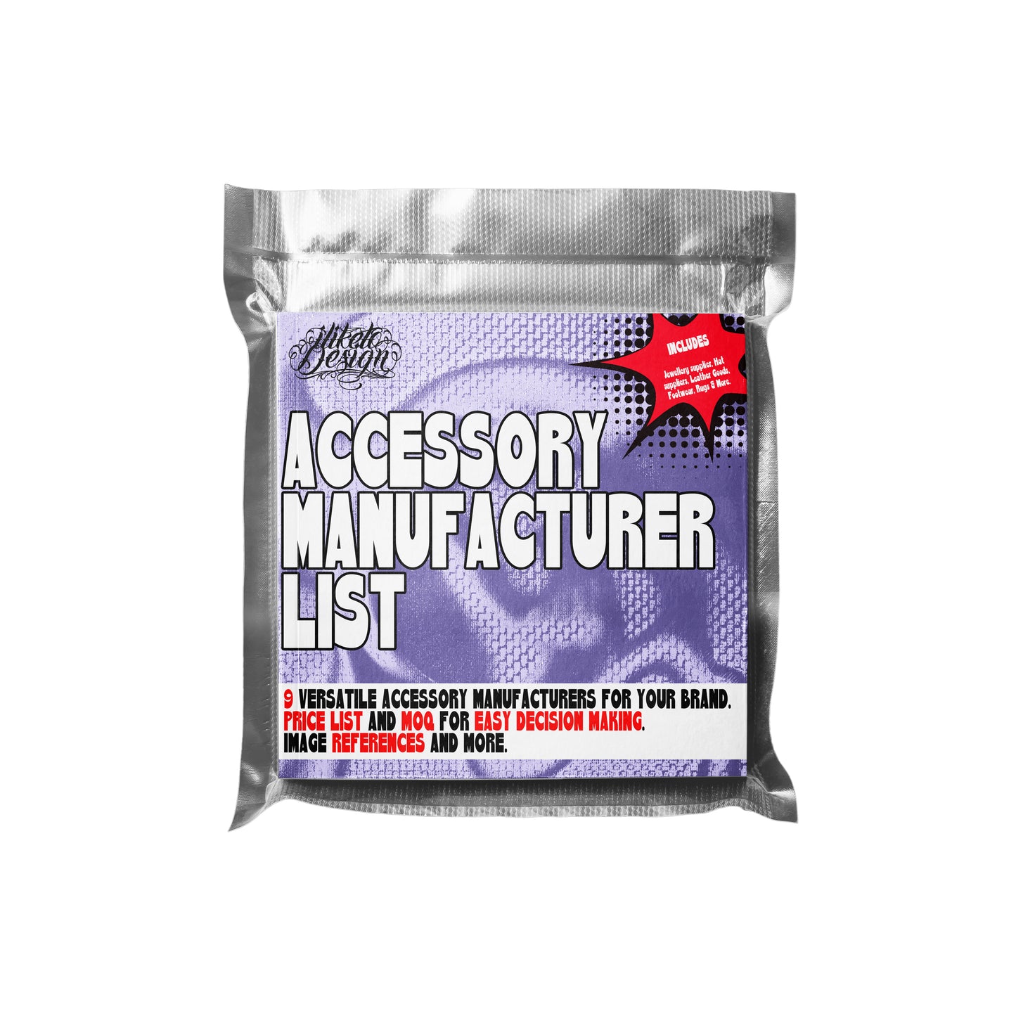 ACCESSORIES AND ITEMS MANUFACTURER LIST