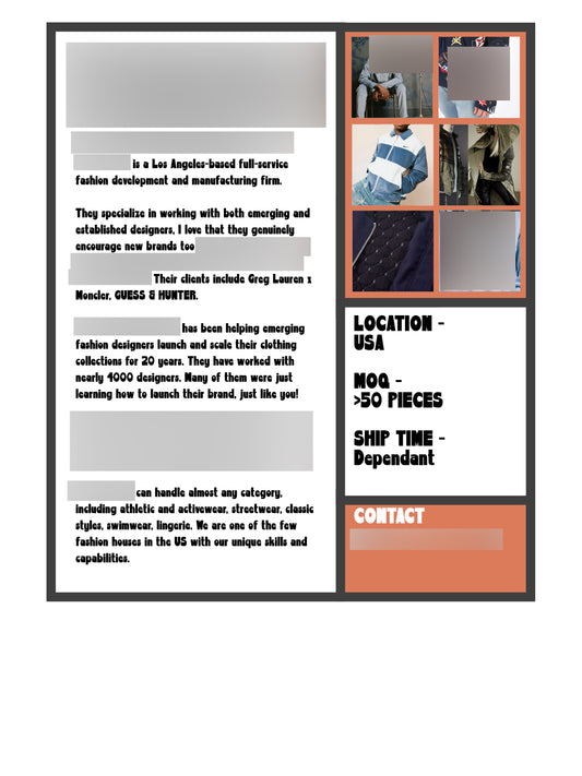 MID-HIGH-LUXURY MANUFACTURERS LIST