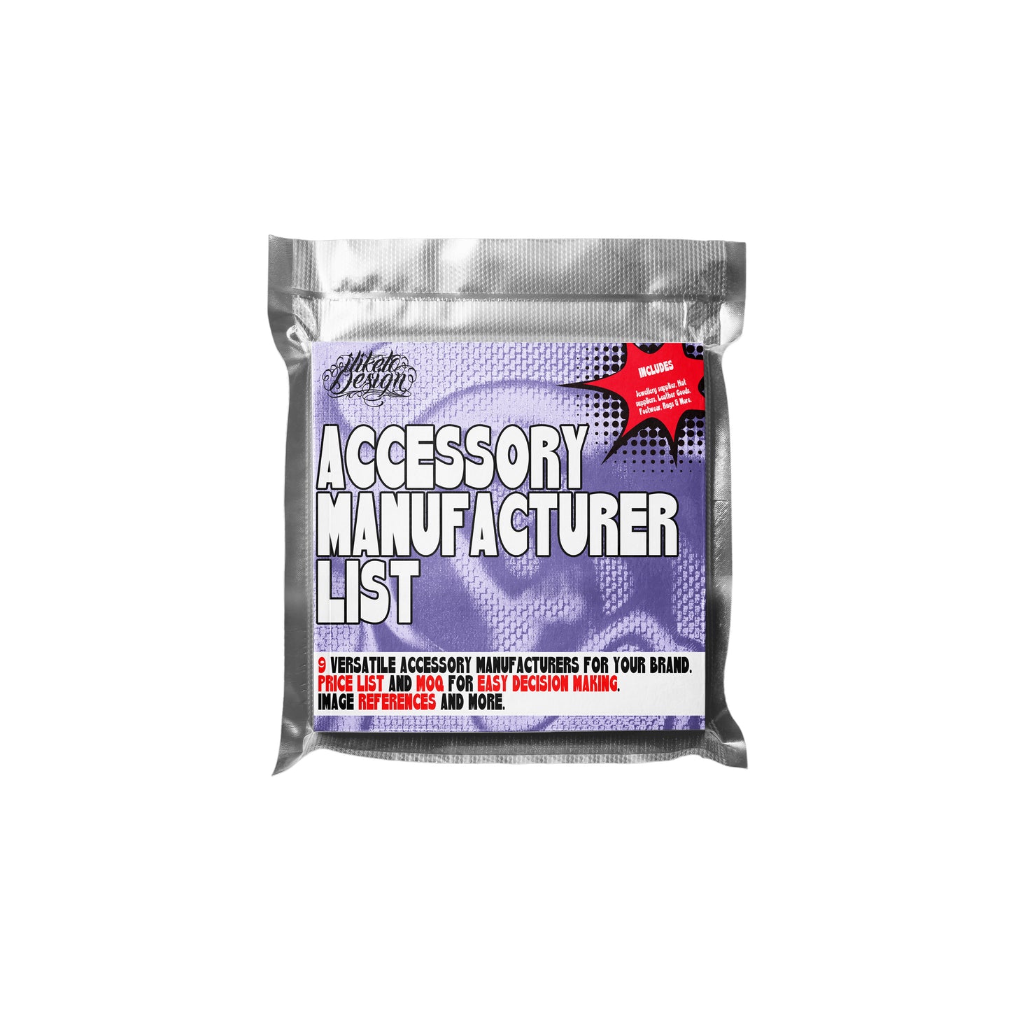 ACCESSORIES AND ITEMS MANUFACTURER LIST